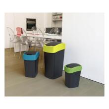 Мусорное ведро-контейнер Flip Bin 9 л, черно-желтое