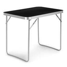 Складной стол для кемпинга, пикниковый стол, 80x60 см, черный, MultiGarden