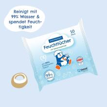 Paediprotect Baby Wipes with Coconut Extract Art.290773 влажные салфетки для малышей с кокосовым эстрактом 10 шт.