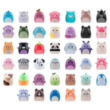 SQUISHMALLOWS SQUISH-A-LONGS figūriņas, 2-paka necaurspīdīgā iepakojumā, 2,5 cm