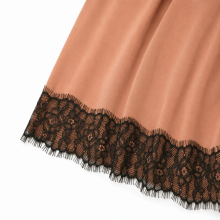 La Bebe™ Nursing Cotton Mia Art.136123 Warm Caramel Grūtnieču barošanas naktskrekls topošām māmiņām ar mežģinēm