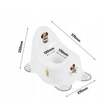 Pot Adam &amp;quot;Dogs&amp;quot; 38x27x23.5cm white
