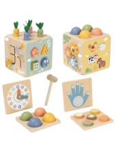 TOOKY TOY Koka Pavasara Izglītojošais Kubs 5in1