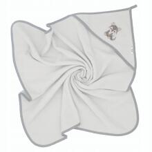 Bocialand Bath Towel  Art.BL218 Grey Wolf Bērnu frotē dvielis ar kapuci 80x80cm
