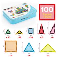 PICASSO TILES Magnētiskais konstruktors ar penāli 100 detaļas, PN04