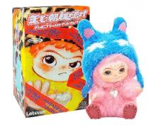 WAKUKU collectible character Fuzzy Trendy Fun Party, assort., 17WK-0601