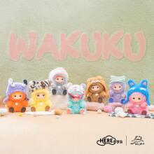 WAKUKU collectible character Fuzzy Trendy Fun Party, assort., 17WK-0601
