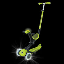 GLOBBER skrejritenis Go Up Deluxe Lights, laima zaļš, 748-606
