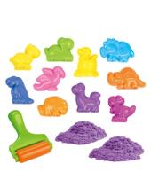 WOOPIE Kinetiskā smilšu komplekts Dinosauri 13 gab.