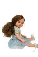 Arias lelle meitene Carlota zilā svārkos, 36 cm