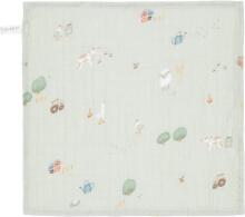 Little Dutch Facecloths Art.TE51714022 Little Farm Green Dabīga pleca multifunkcionāla salvete 2 gb. (26x26cm)