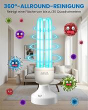 Lamp Disinfectant Ozone Light  Art.291811 Портативная УФ-C лампа стерилизации дезинфекции