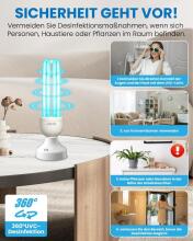 Lamp Disinfectant Ozone Light  Art.291811 Портативная УФ-C лампа стерилизации дезинфекции