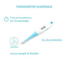 Bebe Basic Soft Tip Digital Thermometer 2 in1 Art.291819 Digitālais termometrs ar mīksto uzgali+knupītis termometrs