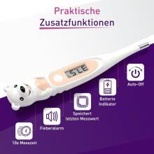 Bebe Basic Digital Thermometer with Flexible Tip Art.SC 44 Polar Bear Digitālais termometrs ar mīksto uzgali