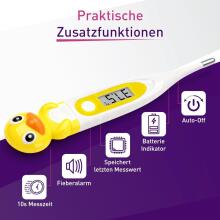Bebe Basic Digital Thermometer with Flexible Tip Art.SC 44 Duck Digitālais termometrs ar mīksto uzgali