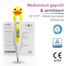 Bebe Basic Digital Thermometer with Flexible Tip Art.SC 44 Duck Digitālais termometrs ar mīksto uzgali