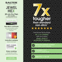 Salter BW11619SA3 Jewel Hex 20cm Fry Pan
