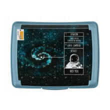 Контейнер для хранения продуктов deco-click-box midi 1L Carla &amp;quot;Cosmos&amp;quot; 17x13x7 см, синий