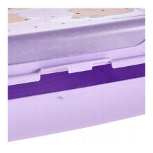 Контейнер для хранения продуктов deco-click-box midi 1L Carla &ldquo;Capybara&rdquo; 17x13x7 см, нежно-фиолетовый.