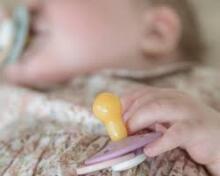 Rebael Natural Rubber Round Latex Art.292016 Baby Blush  Pacifier (nipple) made of 100% natural rubber 0-6 months (1 pcs.)