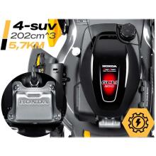 Benzīna zāles pļāvējs ar piedziņu 51 cm 70 l Honda 202cc 5.7Zs + eļļa Humberg HM-603