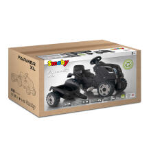 Smoby Farmer XL Melnais Traktors + Piekabe