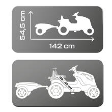 Smoby Traktors Blue Farmer XL ar piekabi