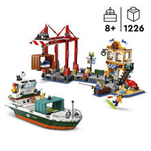 LEGO City Приморский Порт с Грузовым Судном