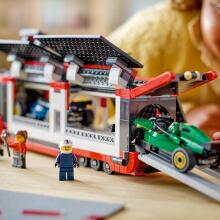 LEGO City F1 Kravas Auto ar RB20 un AMR24 F1 Automobiļiem