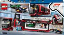 LEGO City F1 Kravas Auto ar RB20 un AMR24 F1 Automobiļiem