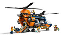 LEGO City džungļu izpētes helikopters bāzes nometnē