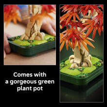 LEGO Botānikas Japāņu Sarkano Kļavu Bonsai Koks

