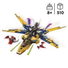 LEGO Ninjago Супер Штормовой Самолет Раса и Арина