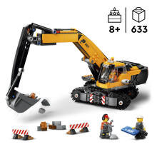 LEGO City Dzeltenais Būvniecības Ekskavators