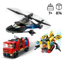 LEGO City Вертолет, Пожарная Машина и Подводная Лодка Ремикс