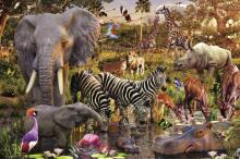 Ravensburger puzle 3000 gabali Āfrikas dzīvnieku pasaule