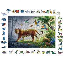 Ravensburger Wooden Puzzle 500 pc Tiger in the Jungle