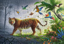 Ravensburger Wooden Puzzle 500 pc Tiger in the Jungle