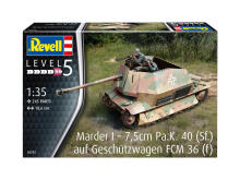 Revell plastmasas modeļa Marder I uz FCM 36 bāzes 1:35