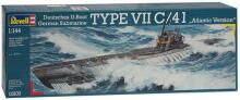Модель пластикового корабля Revell Немецкая подводная лодка Тип VII / 41 1:144