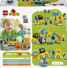 LEGO DUPLO 3 in 1 Būvniecības Transportlīdzekļi
