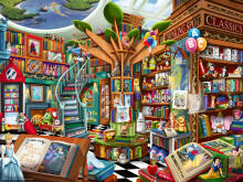 Пазл Ravensburger 1500 деталей: Волшебный книжный магазин Disney