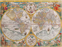 Ravensburger puzle 1500 gabali Senā karte