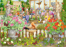 Ravensburger puzle 1000 gabali Kafejnīca dabas vidū