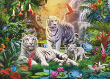 Ravensburger Puzzle 1000 Pieces: White Tiger Family