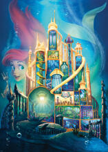 Ravensburger puzle 1000 gabali Disney's Ariel pils