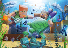 Ravensburger puzle 1000 gabali: Minecraft mozaīka