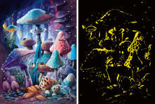 Ravensburger Spīdīgais Puzlis 500 Gabali: Mēnessgaismas Sēnes