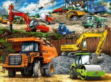 Ravensburger puzle 100 gab. Būvniecības mašīnas